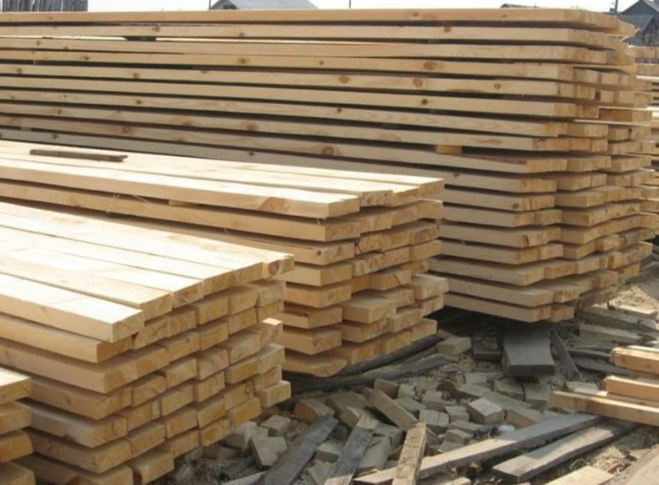 Пиломатериалы: брус и доски  различного сечения