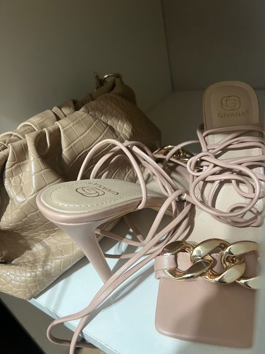 Сандали на ток 39 и чанта