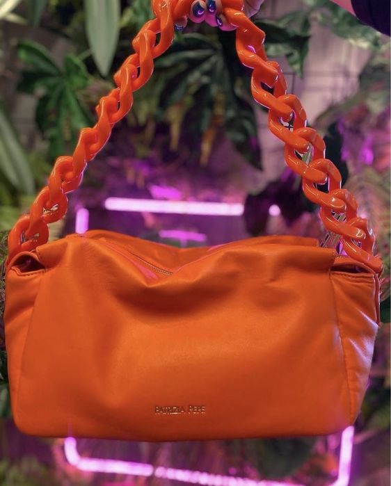 Кожена чанта Patrizia Pepe