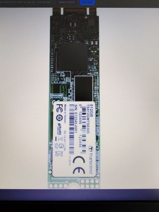 SSD Transcend 830S 512 Gb, M2 2280