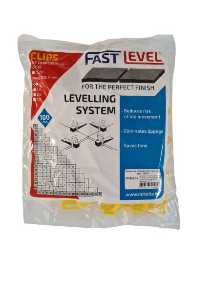 Подложка клипс за изравняване и нивелиране на плочки - 1.0 мм.