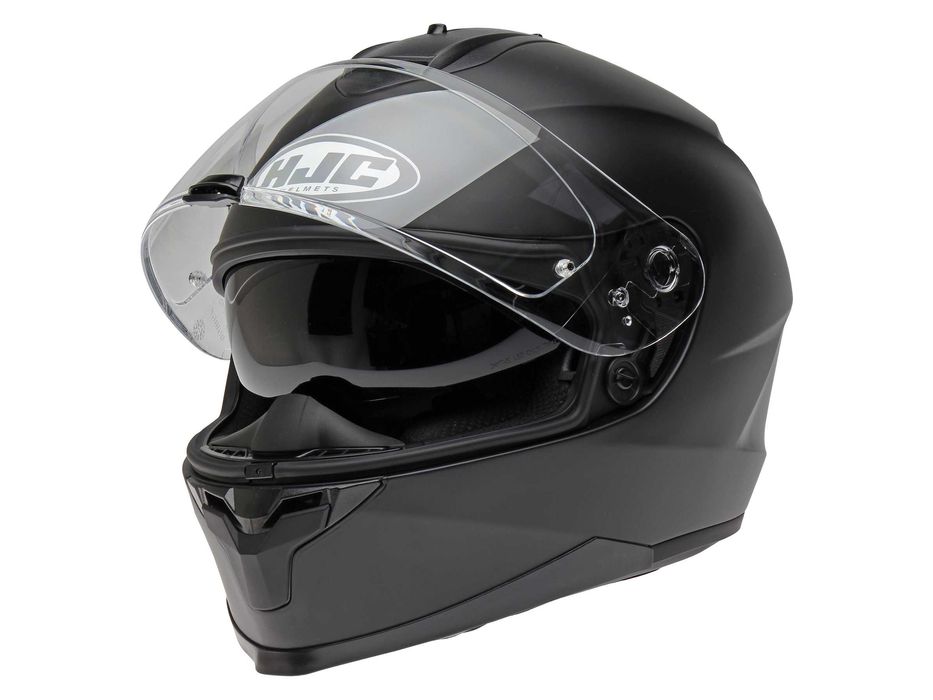 Casca moto HJC C70N Solid Negru Mat, NOU cu eticheta!