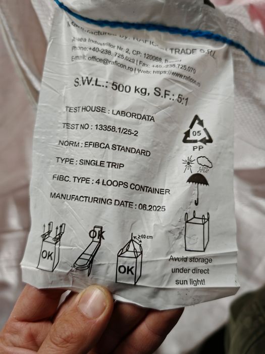 Saci 500kg big bag