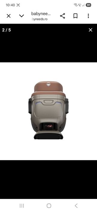 Scaun auto copii Kiwy Noah SF012 cu Isofix 0-25 kg, Moka