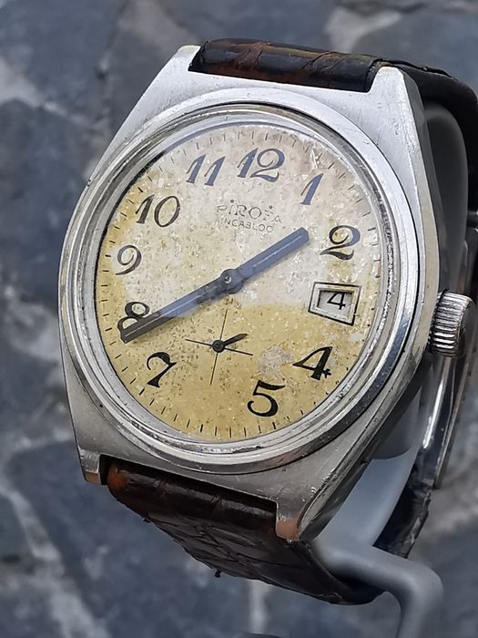 Ceas Pirofa - Int. Manuala - Oțel 38 mm-Funcționează excelent!