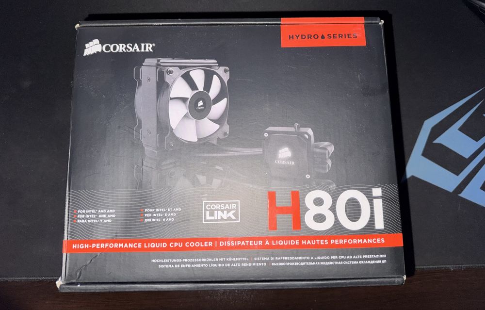 H80i Corsair Hydro series - водно охлаждане