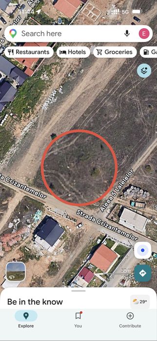 Proprietar – Teren de vânzare în zona Selgros (Malu Mare) 880 metri patrati