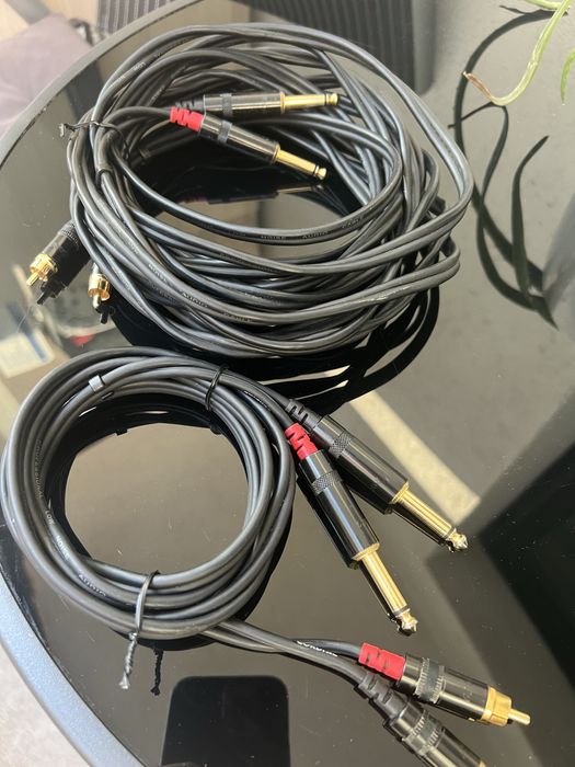 Cablu stereo Cordial RCA Jack 6.3mm 1.5m 6m