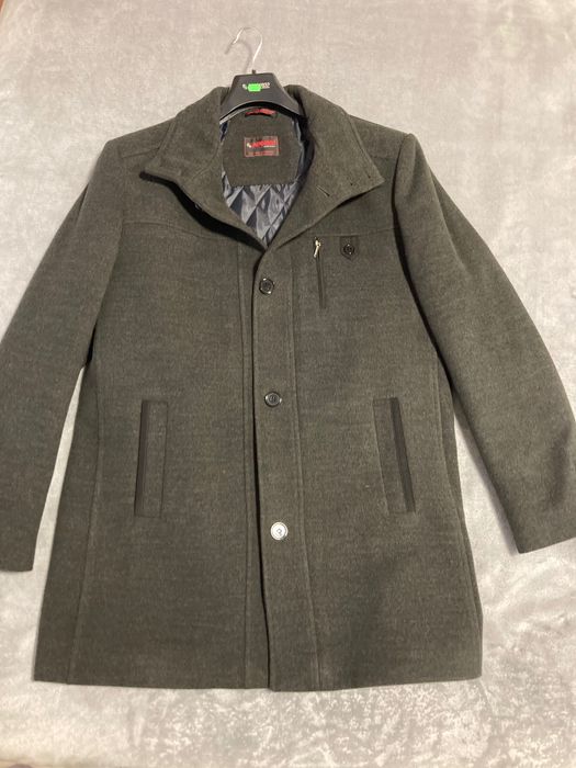 Palton barbati gri