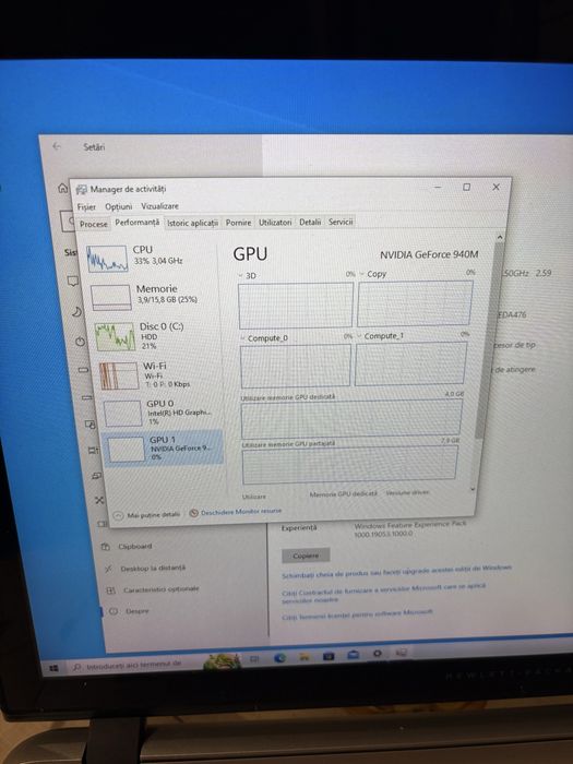 Laptop hp envy 17,3”