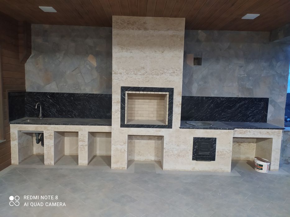 Установка каминов, печей, строительство летних кухонь, очагов, барбекю