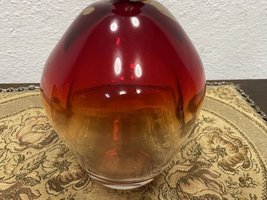 Винтидж настолна лампа Murano масивно стъкло Италия 1960