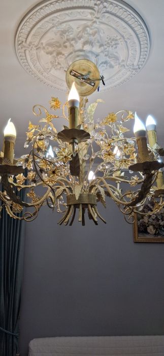 Большая Люстра 10 Рожков Польша