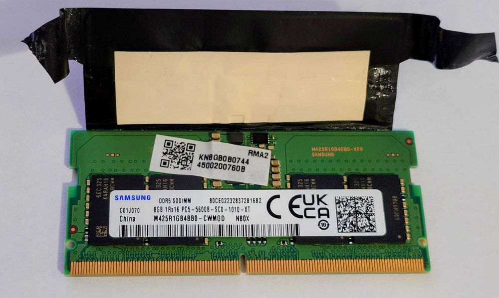 Memorie RAM Samsung pentru laptop 16GB, 5600 MHz (2x8GB) SODIMM DDR5