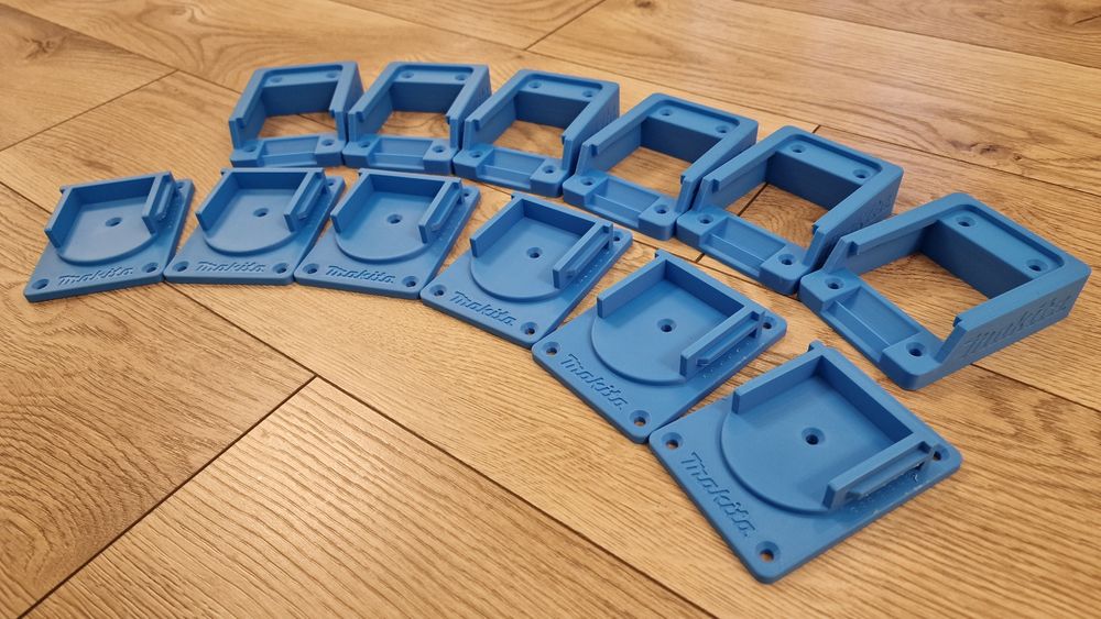 Set 10 suporti baterie si unelte Makita 18v