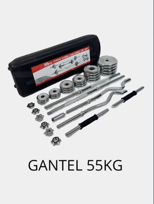 Набор гантели и штанги