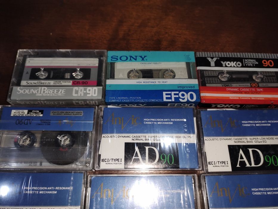 Аудио и Видео  кассеты новые.