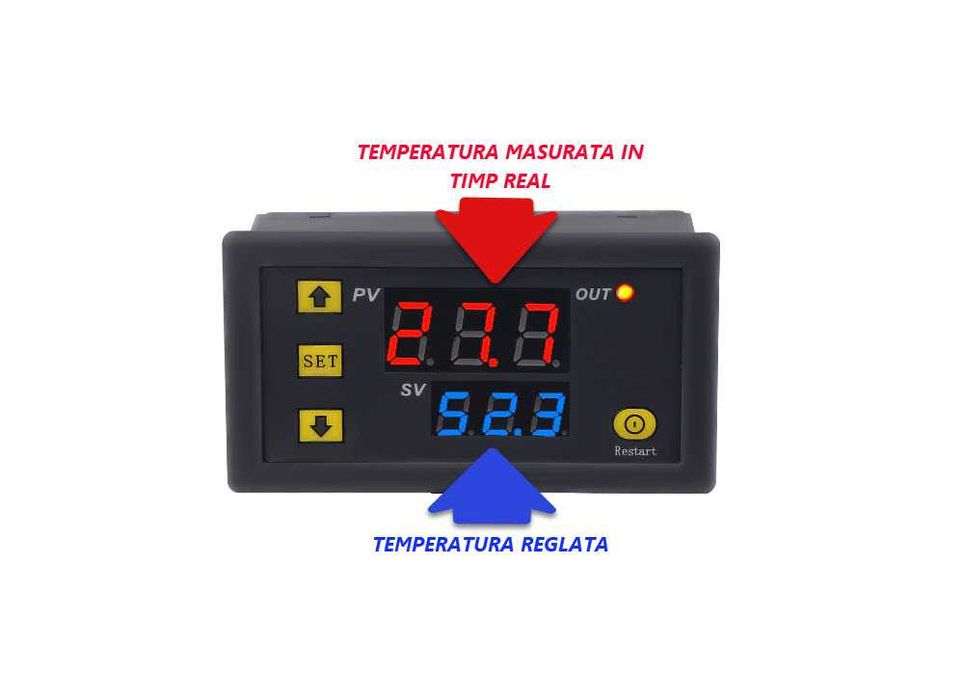 Termostat digital sera clocitoare frigider auto 12V 220V