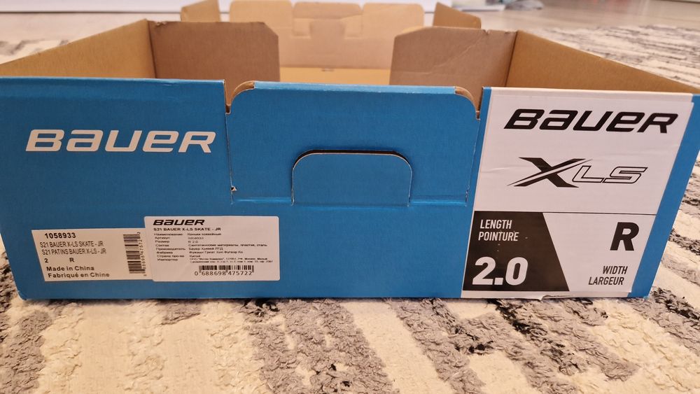 Коньки Bauer размер 33,5