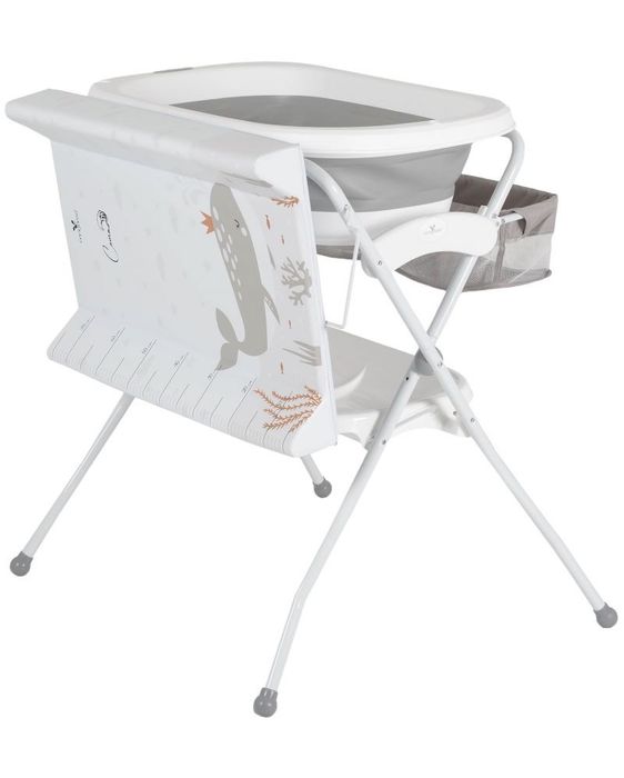 Вана със стойка и повивалник Cangaroo - Como, сива