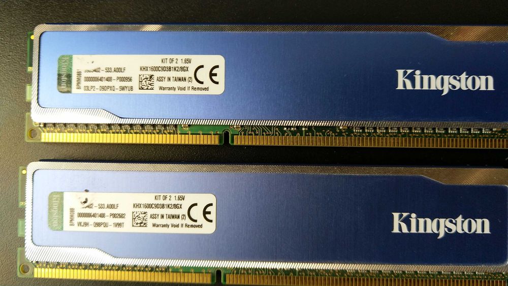 DDR3 1600MHz-Kingston-HyperX-Genesis-Kingston-HyperX blu-KLEVV