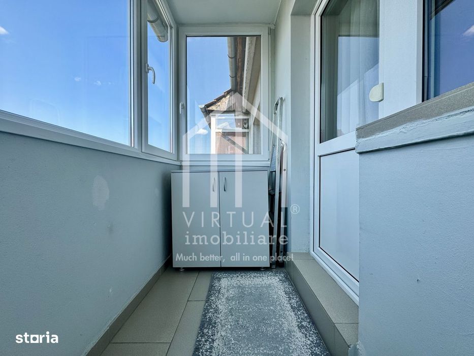 Apartament cu 2 camere, 44mp utili + 2 balcoane, boxa  - Zona Centrala