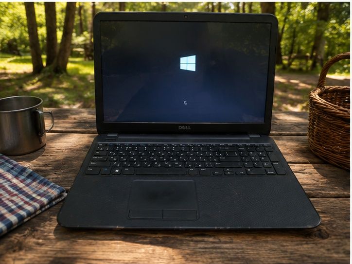 Ноутбук Dell в хорошем состоянии