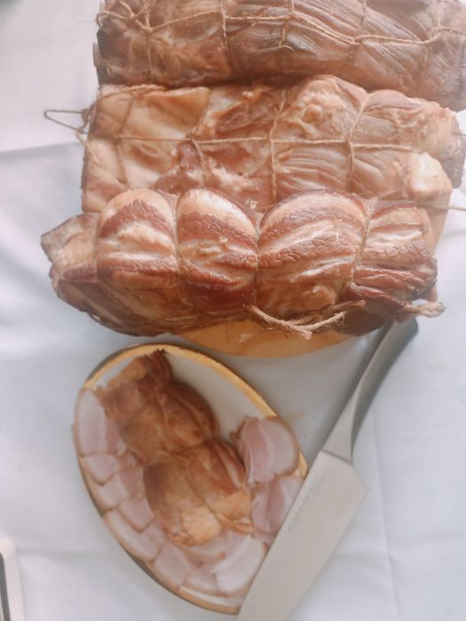 Сало мясо грудинка прослойка копчёная