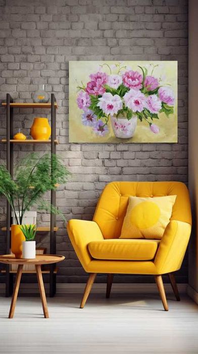 Картина цветы акрил