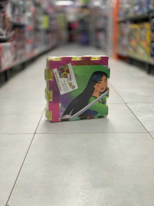 Mulan qahramoni tasvirlangan bolalar uchun yumshoq pazzl-mat (EVA)