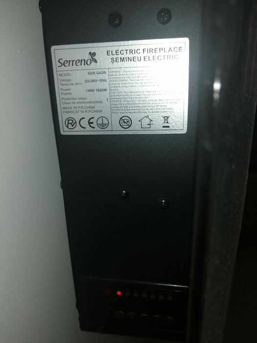 Șemineu electric Serreno G03R