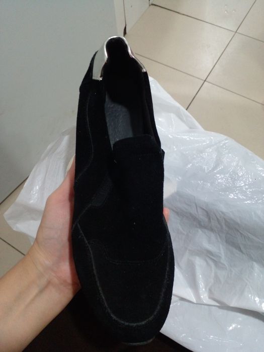 Кроссовки замша, черный