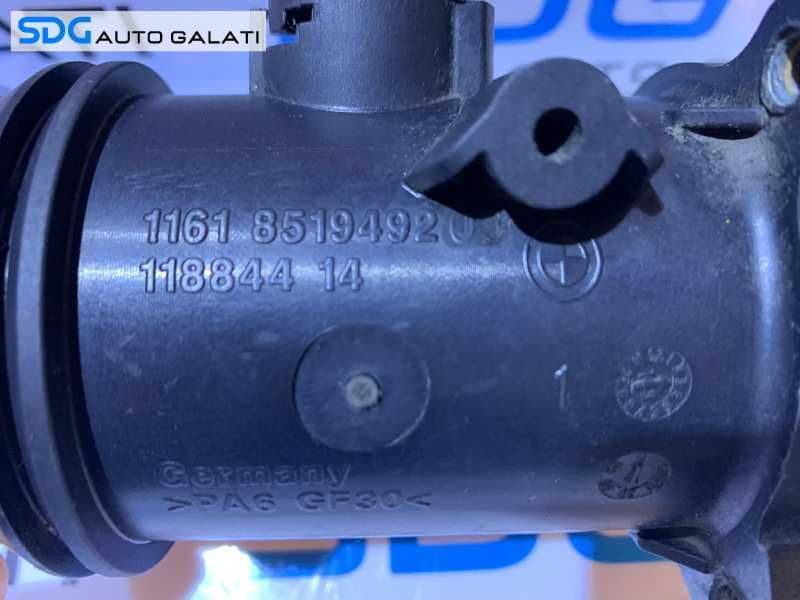 Debitmetru Aer Tub Conducta cu Senzor Presiune Intercooler BMW X1 E84 2.0 D N47 177CP 2009 - 2015 Cod 8519492 1161851949203 11884414 9444623313 [B3517]