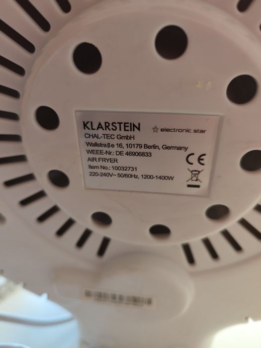 Vand friteuza Klarstein alba