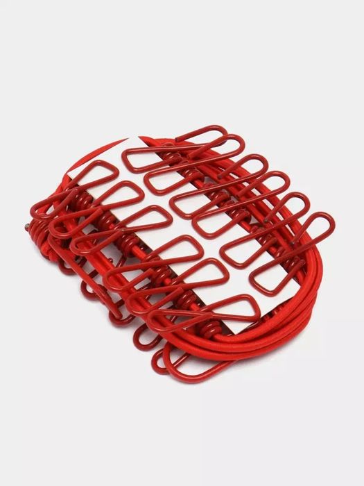 Kiyimlarni quritish uchun elastik arqon , 12 qisqichli va ilgaklar bil