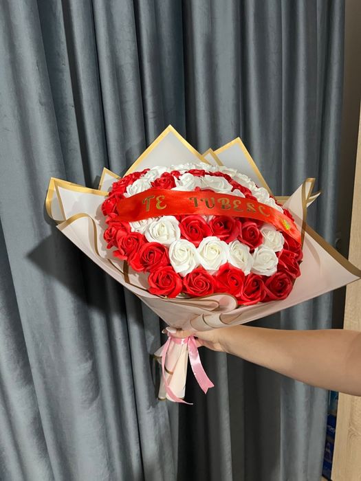 Buchet flori din sapun