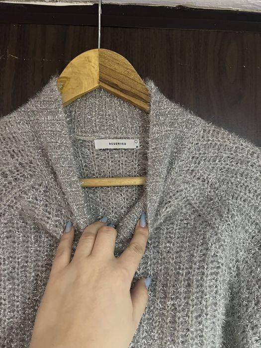 Bluza groasa pana in talie