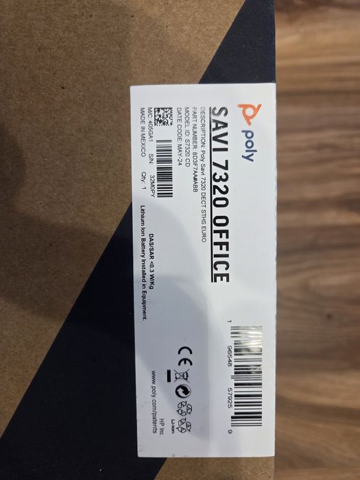 Слушалки Poly Savi 7320 Office DECT Headset (Неизползвани)