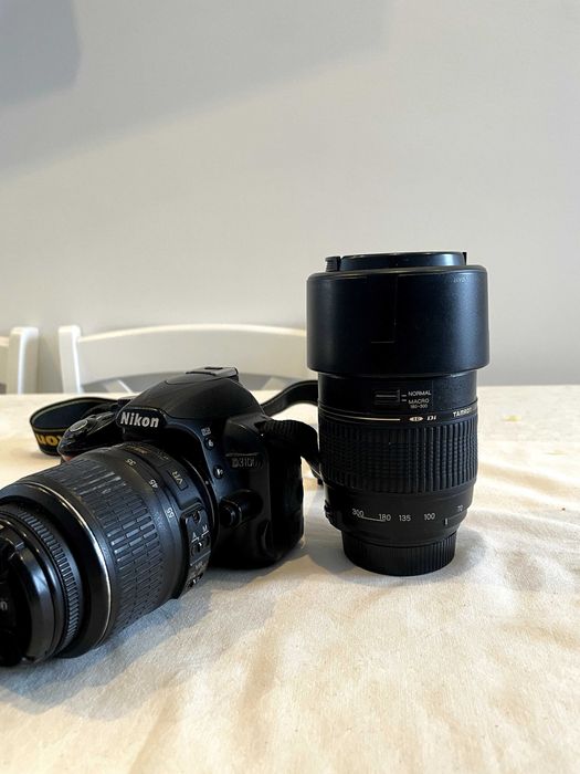 Nikon D3100 + 18-55mm kit lens + 70-300mm Tamron