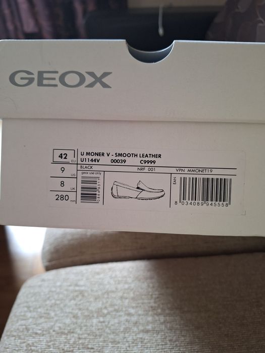 Мъжки кожени мокасини Geox