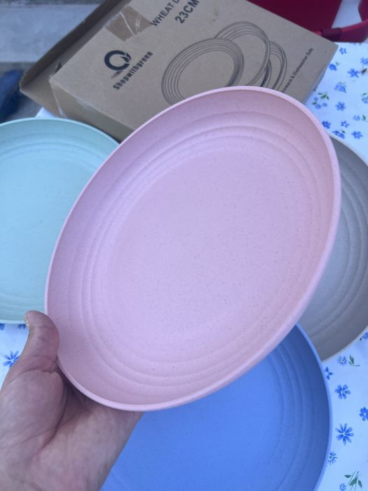 Set farfurii din fibre de grau /eco friendly noi camping /copii