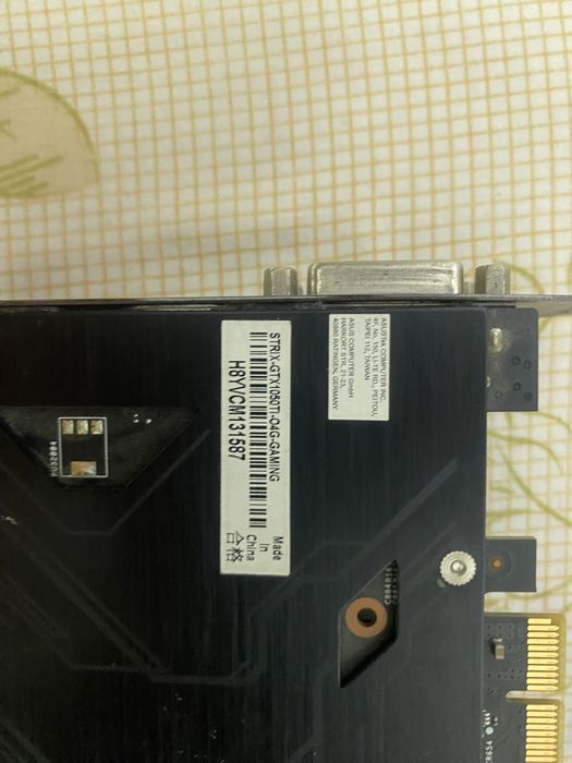 Видеокарта asus strix 1050 ti 4gb