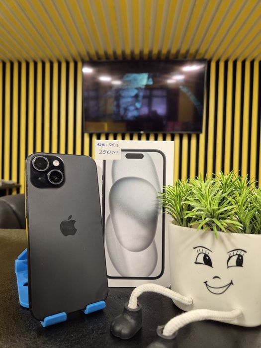 Iphone 15,128гб,92%,Kaspi0-0-24