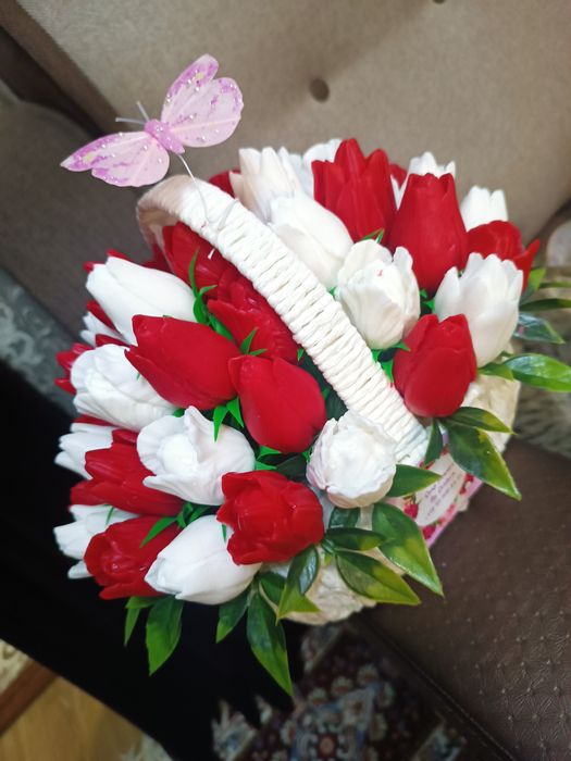 Цветы из мыло,совунли гуллар,Soap Flowers 50 000 дан бошланади