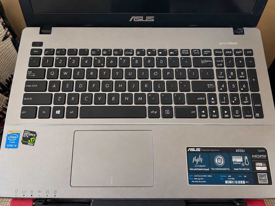 Laptop ASUS X550JX | i5 | GTX 950M | 12GB RAM | SSD 960GB