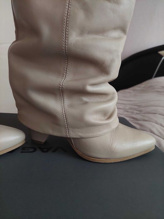 Alessa ботуши цвят taupe 36