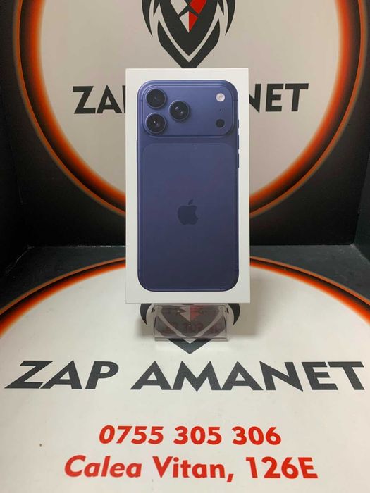 ZAP AMANET Vitan - iPhone 17 Pro Max - 256GB - Deep Blue - ACCEPTAM SCHIMBURI