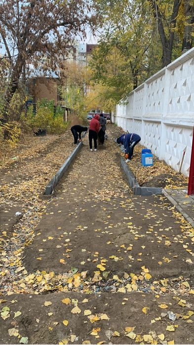 Укладка брусчатки