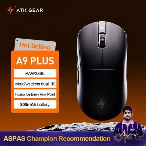 New Mouse ATK A9 Plus White/Black/Pink