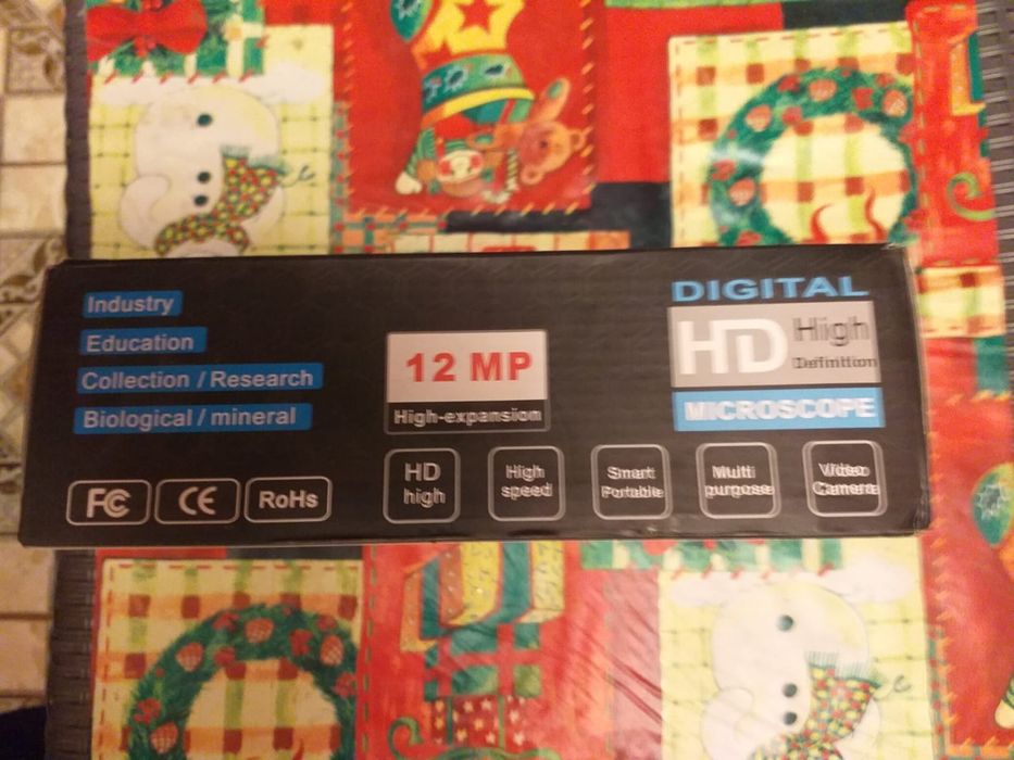 Microscop portabil/Marire 1-1200X/Pt Filatelie,Numismatica,Biologie